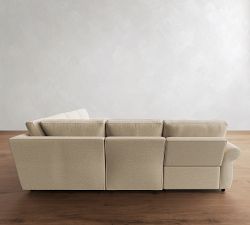 Pearce Roll Arm Power Reclining L-Shaped Sectional (119")