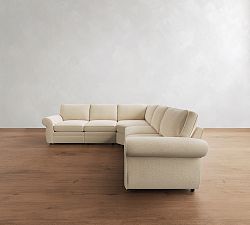 Pearce Roll Arm Power Reclining L-Shaped Sectional (119")