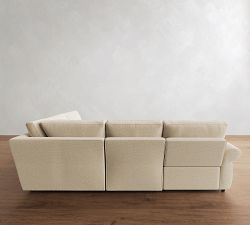 Pearce Roll Arm Reversible Power Reclining Sectional (119")
