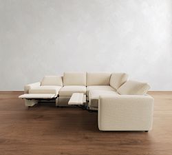 Pearce Square Arm Reversible Power Reclining Sectional (116")
