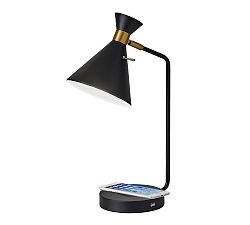 Open Box: Robert Charge USB Task Lamp (19") - Matte Black, Antique Brass