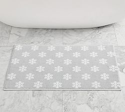 Open Box: Snowflake Bath Mat (21" x 34") - Gray/White