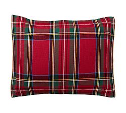 Open Box: Stewart Plaid Sham, Standard - Red Multi