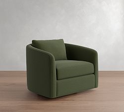 Open Box: Remmy Swivel Chair (39") - Performance Everydayvelvet™ Fern