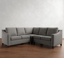 Cameron Slope Arm 3-Piece L-Shaped Wedge Sectional (100")