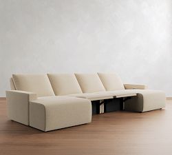 Larkspur Power Reclining Double Chaise Sectional (146"-172")