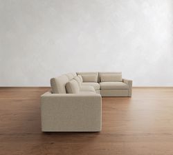 Westwood Square Arm Deep Seat 3-Piece Wedge Sectional (133"&ndash;143")