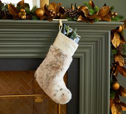 Animal Print Faux Fur Stockings