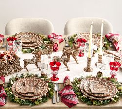 Gingerbread House Stoneware Appetizer Plates - Set of 4 | Pottery Barn