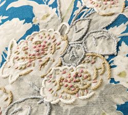 Bethany Floral Reversible Embroidered Pillow