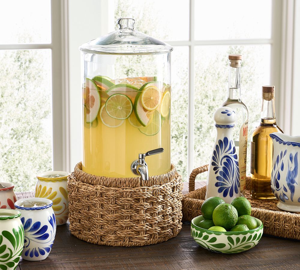 Capitola Woven Drink Dispenser Stand