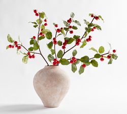 Faux Rose Hips Branch