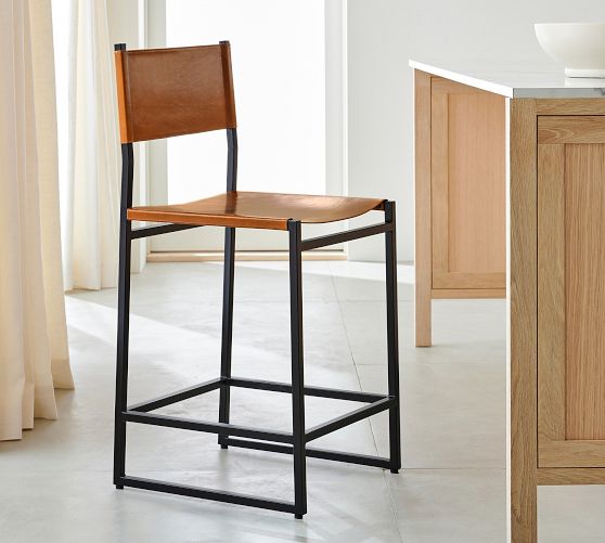 Hardy Leather Stool
