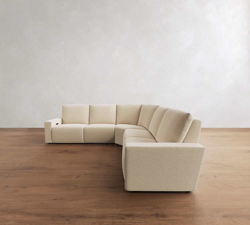 Larkspur Power Reclining L-Shaped Wedge Sectional (142"-155") by Pottery Barn