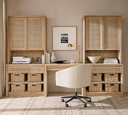 Marina Cane Storage Shelf Desk Set (126")