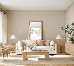 Travertine Square Side Table (21")