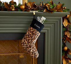 Animal Print Faux Fur Stockings