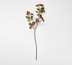 Faux Rose Hips Branch