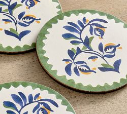 Puebla Multi Cork Coasters - Set of 4