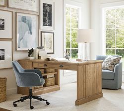 Carson Upholstered Swivel Desk Chair