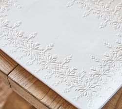 Fair Isle Embossed Rectangular Platter