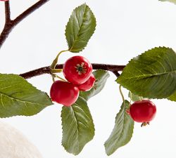 Faux Rose Hips Branch