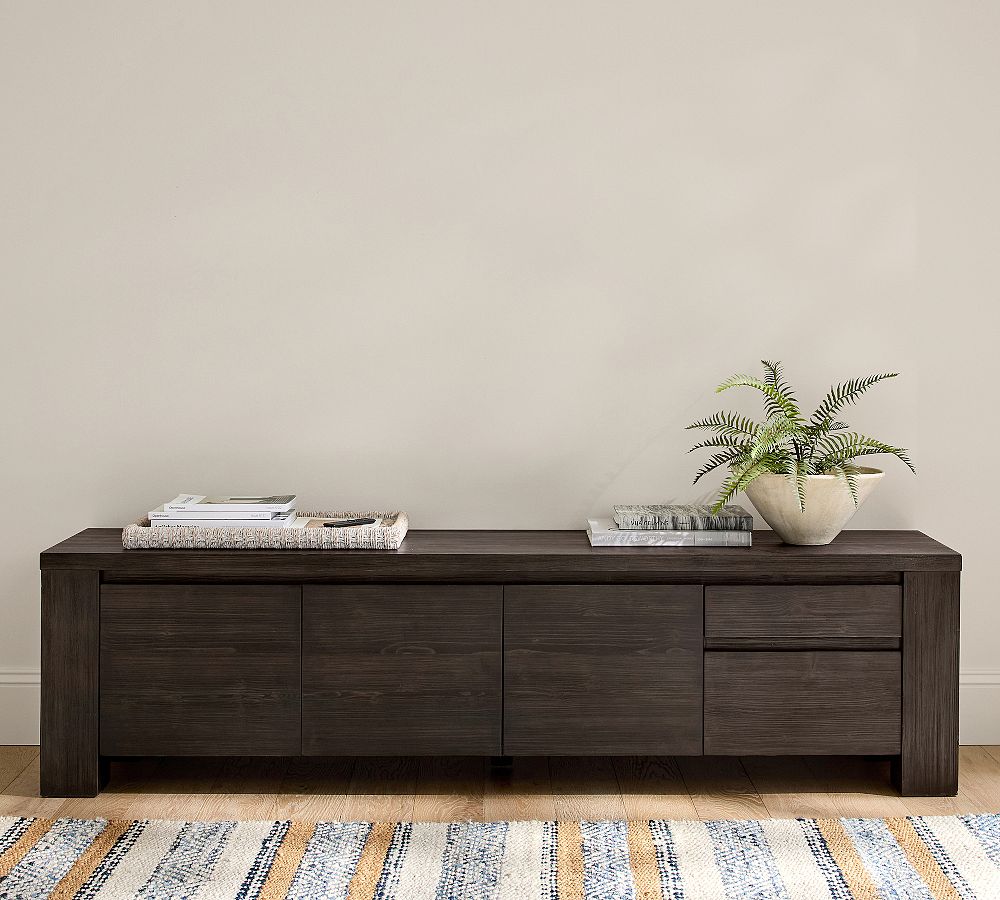 Folsom Low Storage Media Console (80") by Pottery Barn