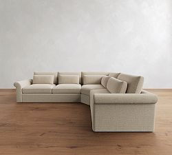 Westwood Roll Arm Deep Seat 3-Piece Wedge Sectional (131"&ndash;146")