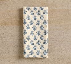 Zoya Block Print Cotton/Linen Napkins - Set of 4