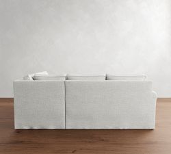 Cameron Roll Arm Slipcovered 3-Piece Sectional (102")