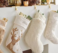 Embellished Velvet Stockings