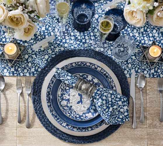 Hanukkah Botanical Stoneware Dinnerware Collection by Pottery Barn
