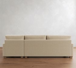 PB Comfort Modern Square Arm Deep Seat Chaise Sectional (100"&ndash;126")