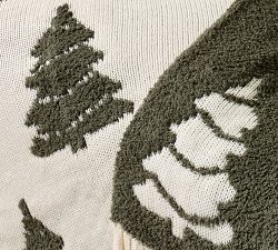 Tree Jacquard Knit Throw