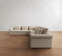 Westwood Roll Arm Deep Seat 3-Piece L-Shaped Wedge Sectional  (136"&ndash;146")