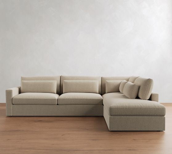 Westwood Roll Arm Deep Seat Return Bumper Sectional (125"-137") by Pottery Barn