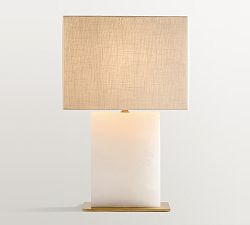 Windham Stone Block Table Lamp (21")