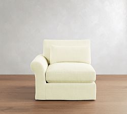 Build Your Own PB Comfort Modern Roll Arm Deep Seat Slipcovered Sectional Components
