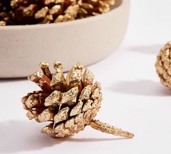 Golden Pinecones