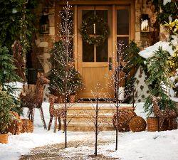 Lit Candle Wreath Hanger