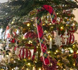 Plaid Candy Canes - Set of 6