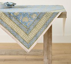 Anjali Block Print Cotton Tablecloth