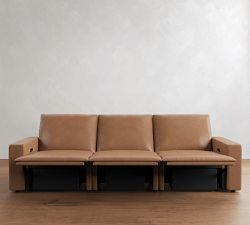 Larkspur Leather Power Reclining Sofa (81"-139")