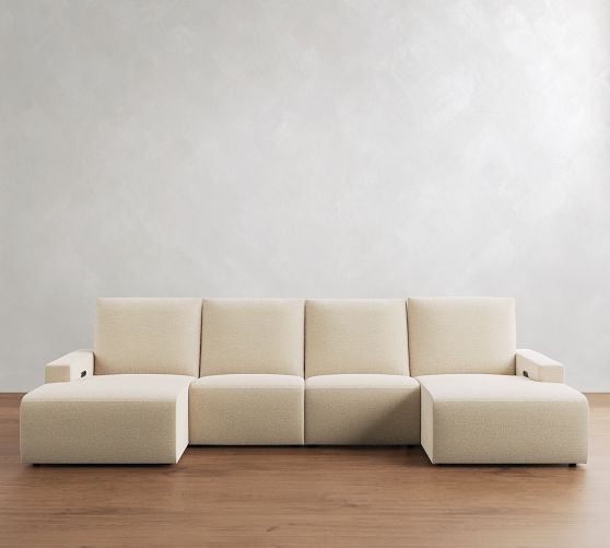 Larkspur Power Reclining Double Chaise Sectional (146"-172") by Pottery Barn