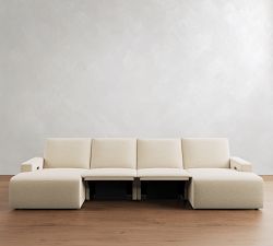 Larkspur Power Reclining Double Chaise Sectional (146"-172")