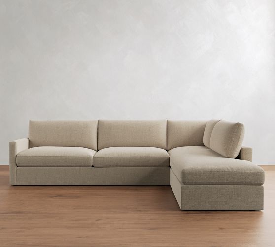 Westwood Slim Arm Return Bumper Sectional (114"-126") by Pottery Barn