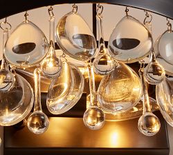 Clarissa Modern Crystal Sconce (13'')