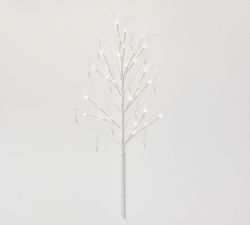 Light Up Birch Tree Branch Cardholder