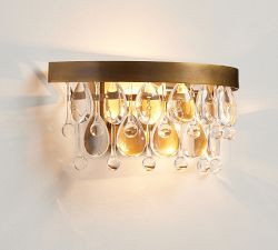 Clarissa Modern Crystal Sconce (13'')