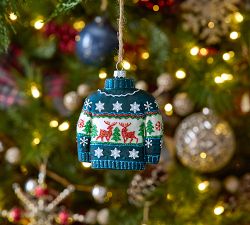 Festive Sweater Ornaments - Set of 3